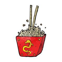 cartoon noodles in box N13
