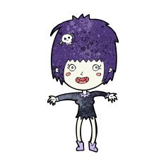 Cartoon Vampire Girl N308