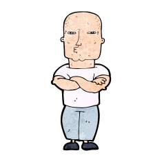 Cartoon Tough Guy N15