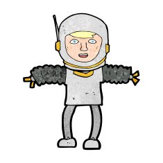 cartoon astronaught N13