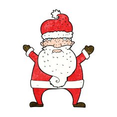 cartoon ugly santa claus N13