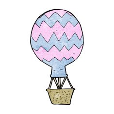 cartoon hot air balloon N23