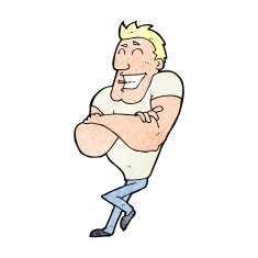 cartoon muscle guy N9