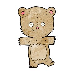 cartoon funny teddy bear N20