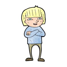 cartoon happy person N41