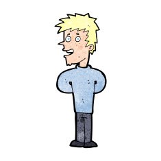 cartoon happy man N630
