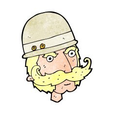 cartoon victorian big game hunter N13
