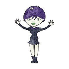 Cartoon Vampire Girl N309