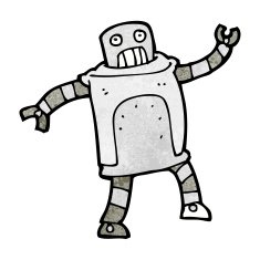 Cartoon Robot N379