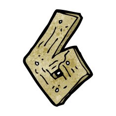 cartoon wooden number N78