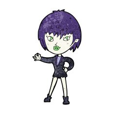 Cartoon Vampire Girl N311