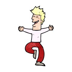 cartoon laughing man N42