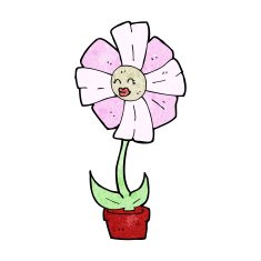 cartoon flower N576