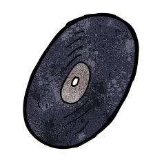 cartoon vinyl record N8