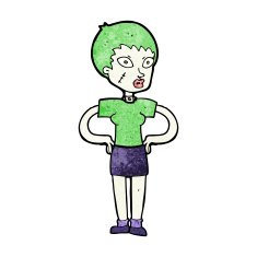cartoon halloween girl N26