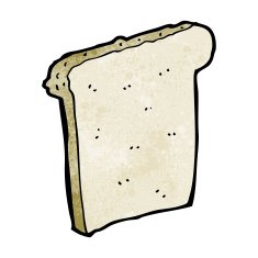Cartoon Slice Of Bread N9