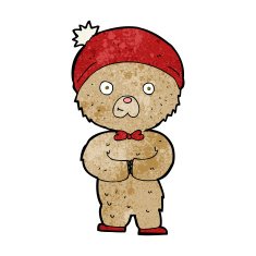 cartoon teddy bear N369
