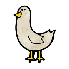 Cartoon Bird N511