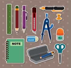 stationery stickers N3
