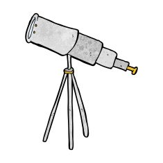 cartoon telescope N24