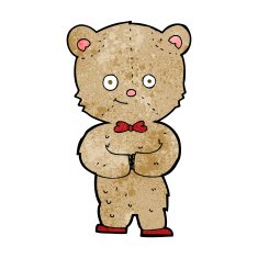 cartoon teddy bear N371