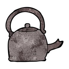 cartoon old kettle N13