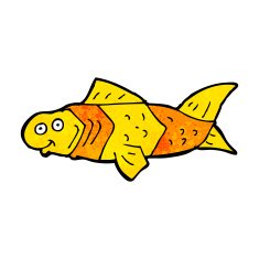cartoon funny fish N47