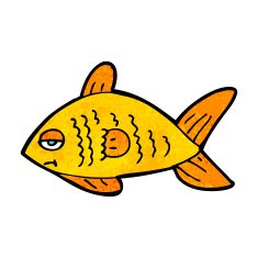cartoon funny fish N48