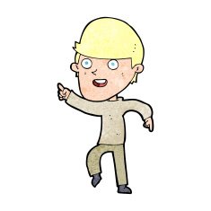 cartoon happy man N633