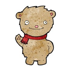 cartoon teddy bear N374
