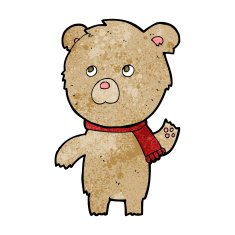cartoon teddy bear N375