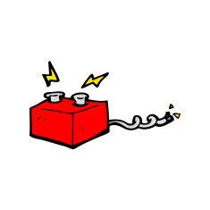 Cartoon Battery N26