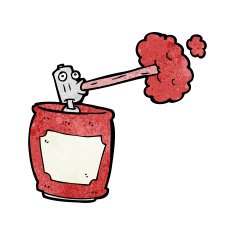 cartoon spray can N122