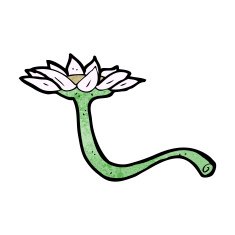 cartoon flower N577