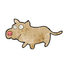 cartoon happy little dog N13