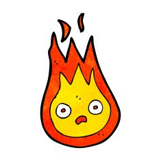cartoon friendly fireball N23