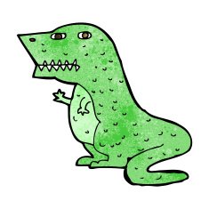 cartoon dinosaur N211