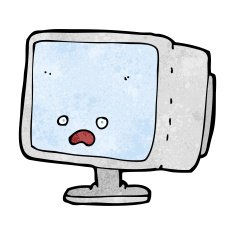 Cartoon Computer Screen N37