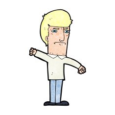 cartoon angry man N140