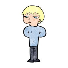 cartoon antisocial boy N13