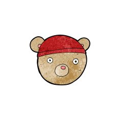 cartoon teddy bear hat N4