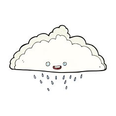 Cartoon Rain Cloud N61