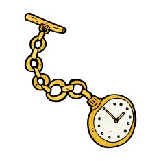 Cartoon Old Pocket Watch N15