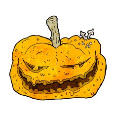 cartoon halloween pumpkin N64