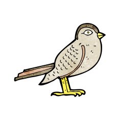 cartoon garden bird N53