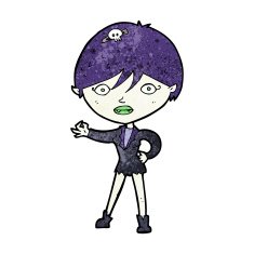 Cartoon Vampire Girl N312