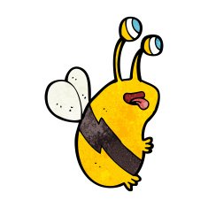 cartoon funny bee N14