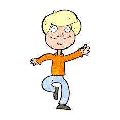 cartoon dancing man N80