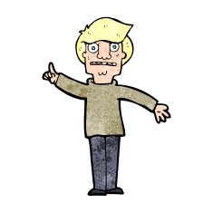 Cartoon Man Asking Question N108