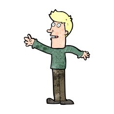 Cartoon Man Reaching N14